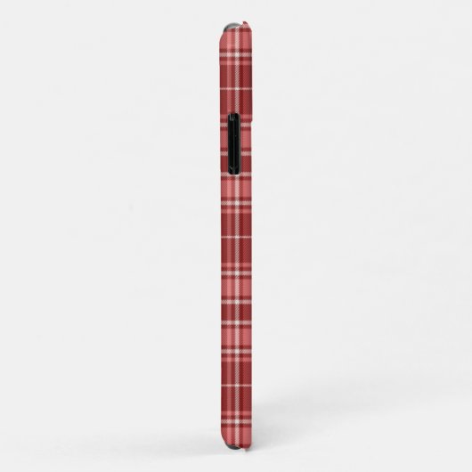 Tartan - Roze Rood en Cement Wit Case-Mate iPhone Case (Achterkant/rechts)