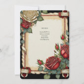 TARTAN ROZEN HANDFASTING CEREMONIE UITNODIGINGEN (Achterkant)