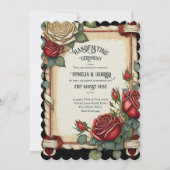 TARTAN ROZEN HANDFASTING CEREMONIE UITNODIGINGEN (Voorkant)