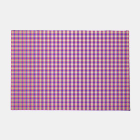 Tartan ruitpatroon deurmat (Voorkant)