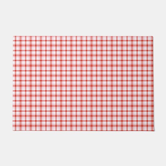 Tartan ruitpatroon deurmat (Voorkant)