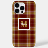 Tartan - Russet Red Off White en Caramel Gold Case-Mate iPhone Case (Achterkant)