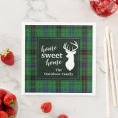 Tartan Rustic Retro Davidson Plaid Holiday Servet (Insitu)