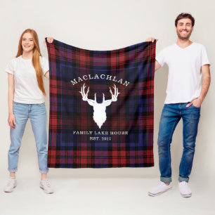 Tartan Schotlandse Clan MacLachlan Familie Meerhui Fleece Deken