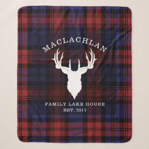 Tartan Schotlandse Clan MacLachlan Familie Meerhui Sherpa Deken