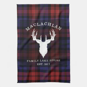 Tartan Schotlandse Clan MacLachlan Familie Meerhui Theedoek