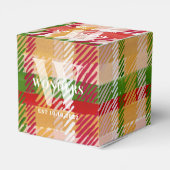 Tartan Schotlandse ruit aangepaste geschenken even Bedankdoosjes (Achterkant)