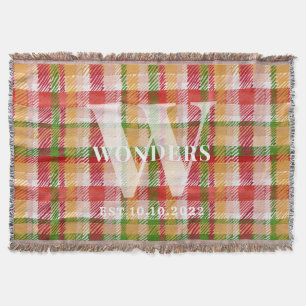 Tartan Schotlandse ruit aangepaste outdoor feest E Deken