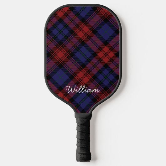 Tartan Schotlandse ruit Personalized Rustieke Clan Pickleball Paddle (Voorkant)