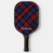 Tartan Schotlandse ruit Personalized Rustieke Clan Pickleball Paddle (Achterkant)