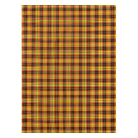  Tartan, Schots Plaid, Geel Rood Zwart Tafelkleed (Voorkant)