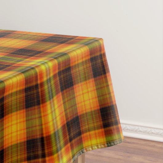  Tartan, Schots Plaid, Geel Rood Zwart Tafelkleed (Voorbeeld)