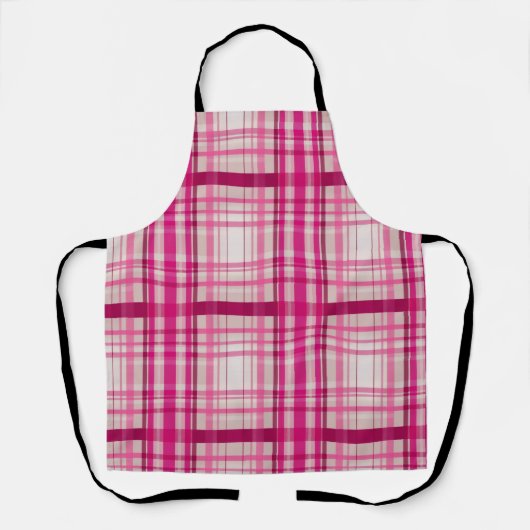 Tartan Schots roze wit Plaid Classic Blue Schort (Voorkant)