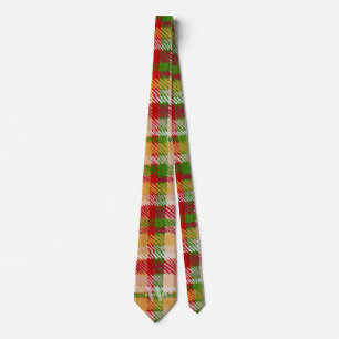 Tartan Schotse ruit aangepaste monogram feest Stropdas