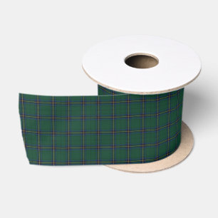 Tartan Schotse Ruit Clan Gordon Groen Blauw Geel Satijnen Lint