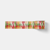 Tartan Schotse ruit Custom Monogram PAKKET Eveneme Grosgrain Lint (Voorkant)