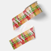 Tartan Schotse ruit Custom Monogram PAKKET Eveneme Grosgrain Lint (Achterkant)