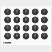 Tartan Schotse ruit Preppy Kerstfeest Sticker (Vel)