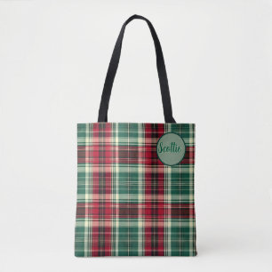 Tartan Schotse Ruit Tas met Eigen Naam –