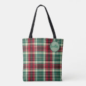 Tartan Schotse Ruit Tas met Eigen Naam – (Achterkant)