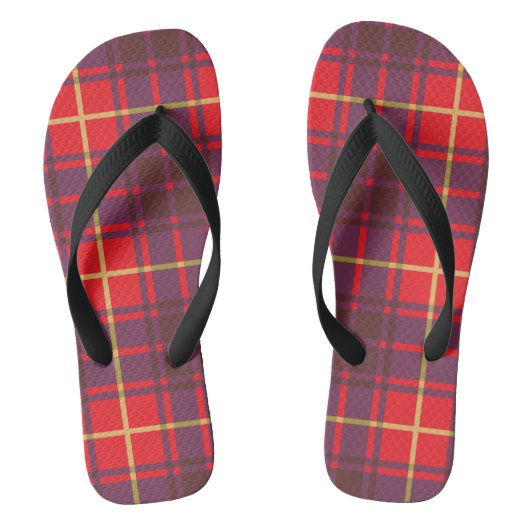 Tartan Schotse ruit Teenslippers (Voetbed)