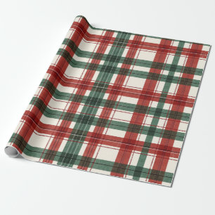 Tartan Schotse ruitpatroon voor Kerstmis en Winter Cadeaupapier