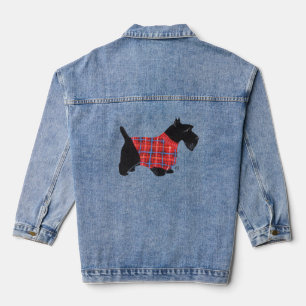 Tartan Schotse Terrier Denim Jacket