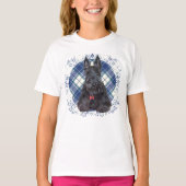 Tartan Schotse Terrier T-shirt (Voorkant)