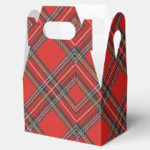 Tartan Schotsgeruit Rood Kerstmis Bedankdoosjes (Geopend)