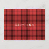 Tartan Scotland Briefkaart (Voorkant)