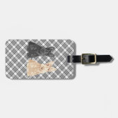 Tartan Scotties Bagagelabel (Voorkant horizontaal)