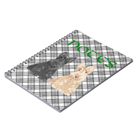Tartan Scotties Notitieboek (Linkerzijde)