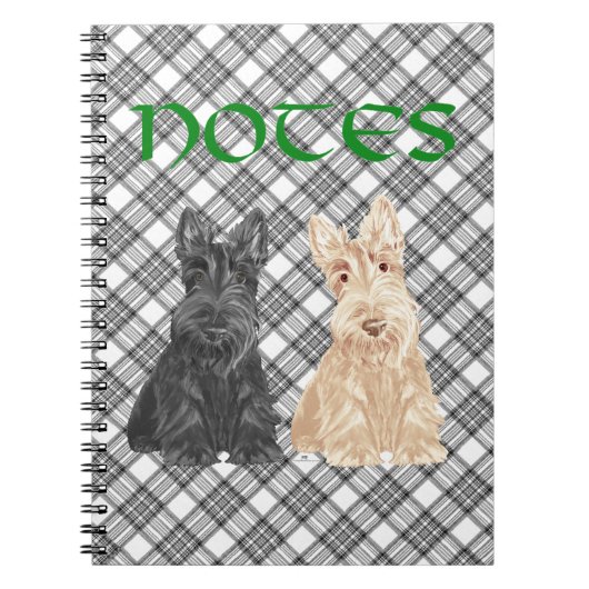 Tartan Scotties Notitieboek (Voorkant)