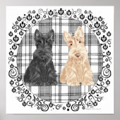 Tartan Scotties Poster (Voorkant)