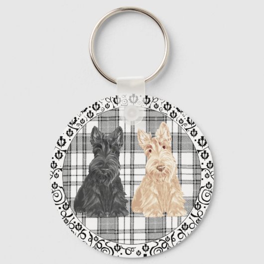 Tartan Scotties Sleutelhanger (Voorkant)