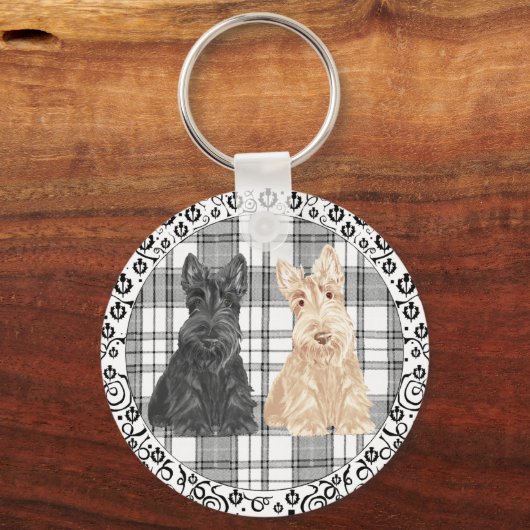 Tartan Scotties Sleutelhanger (Voorkant)