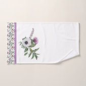 Tartan Scottish Birds and Flowers Bad Handdoek (Handdoek)