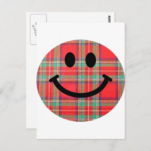 Tartan Scottish Briefkaart (Voorkant / Achterkant)