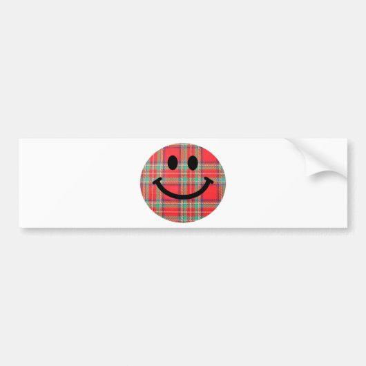 Tartan Scottish Bumpersticker (Voorkant)