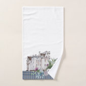 Tartan Scottish Castle met vogels en bloemen Bad Handdoek (Handdoek)