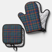 Tartan Scottish Plaid Clan  patroon Ovenwant & Pannenlap Set (Voorkant / Achterkant)