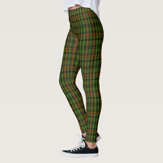 Tartan Scottish Plaid Classic Blue Leggings (Links)