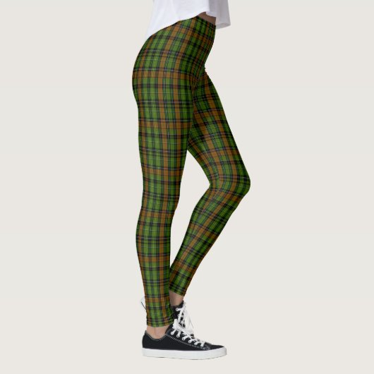 Tartan Scottish Plaid Classic Blue Leggings (Rechts)