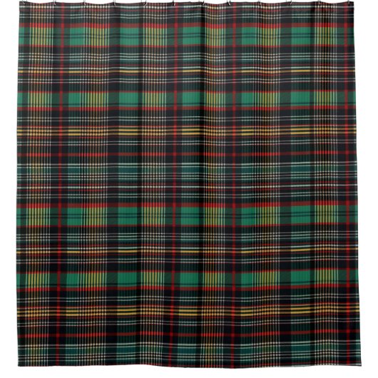 Tartan Scottish Pset Pattern Douchegordijn (Voorkant)