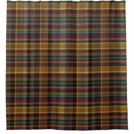 Tartan Scottish Pset Pattern Douchegordijn (Voorkant)