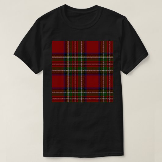 TARTAN SCOTTISH Stewart Royal PLAID CHECK ONTWERP  T-shirt (Design voorkant)