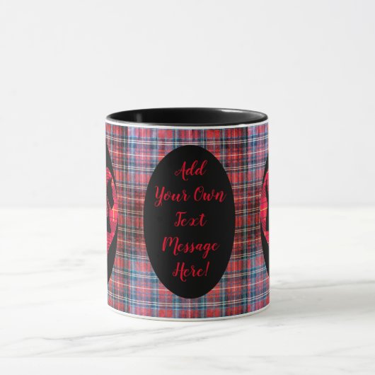 Tartan Scotty Dog Mok (Midden)