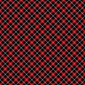 Tartan Shower Curtain Red Black Gift for Nesting Douchegordijn
