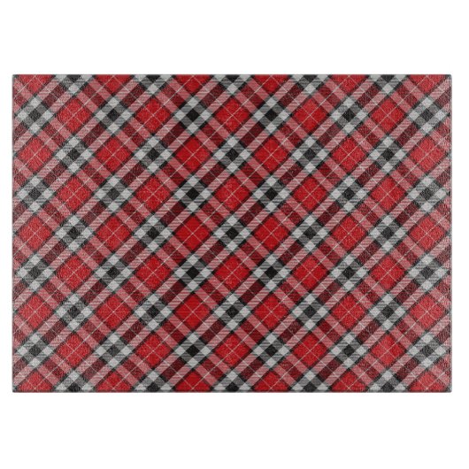 Tartan speldenknipsel snijplank (Voorkant)