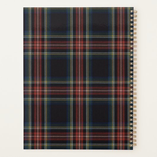 Tartan Standaard (8,5 x 11 inch) Planner (Achterkant)